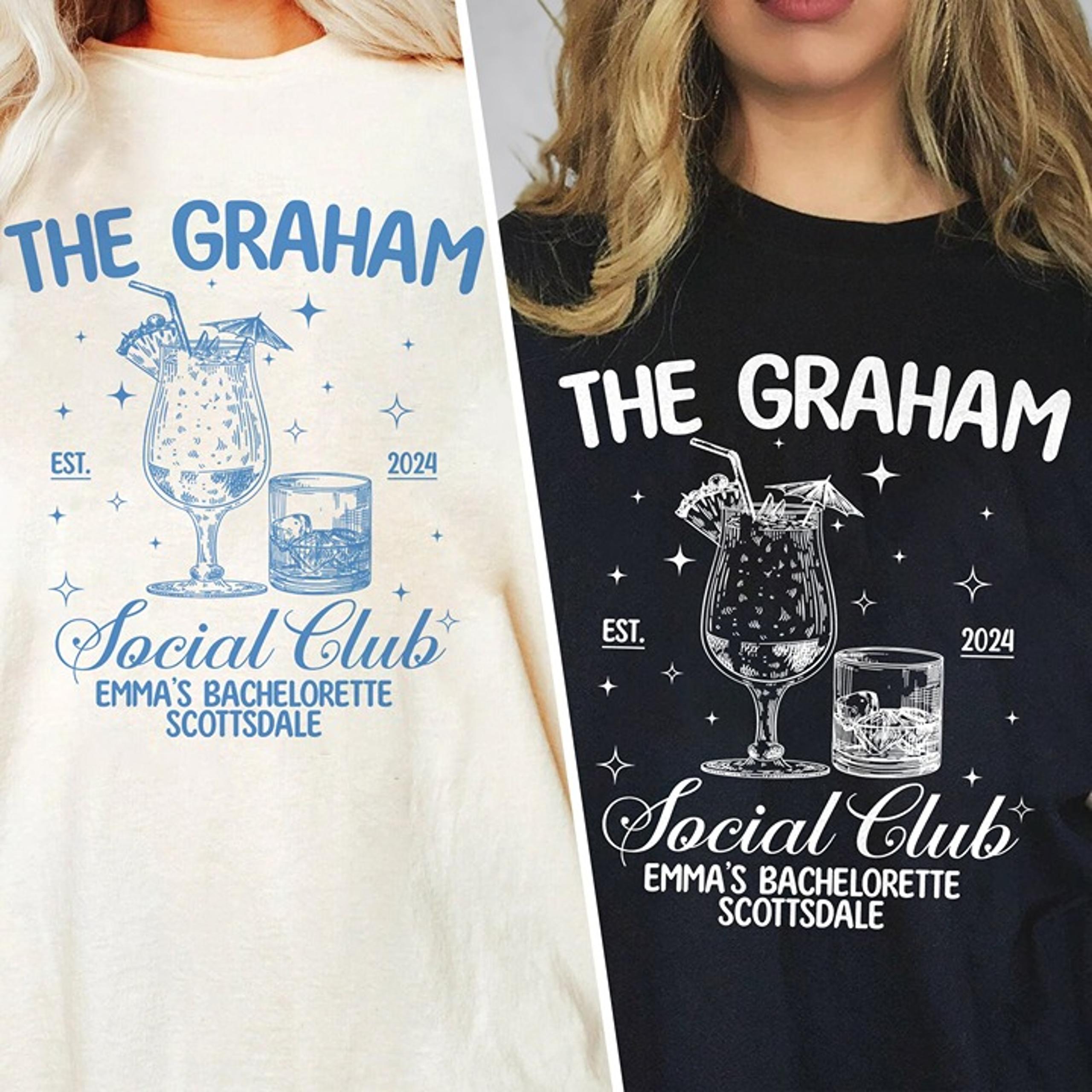 Personalized Bachelorette The Social Club Shirt, Custom Bridal Shirt, The Social