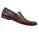 To Boot New York Brown Leather Moc Square Faux Toe Penny Loafer Shoes Mens 10.5