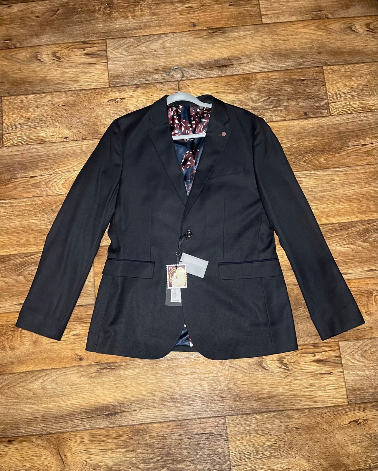 Ted Baker London Mens Large Size 4 Halznut Core Navy Jacket 489 New With Tags