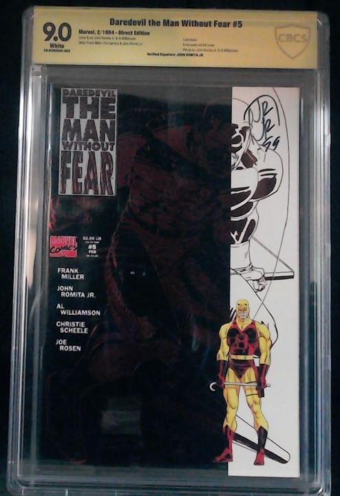 Daredevil: The Man Without Fear # 5(1994)Signed by John Romita Jr.