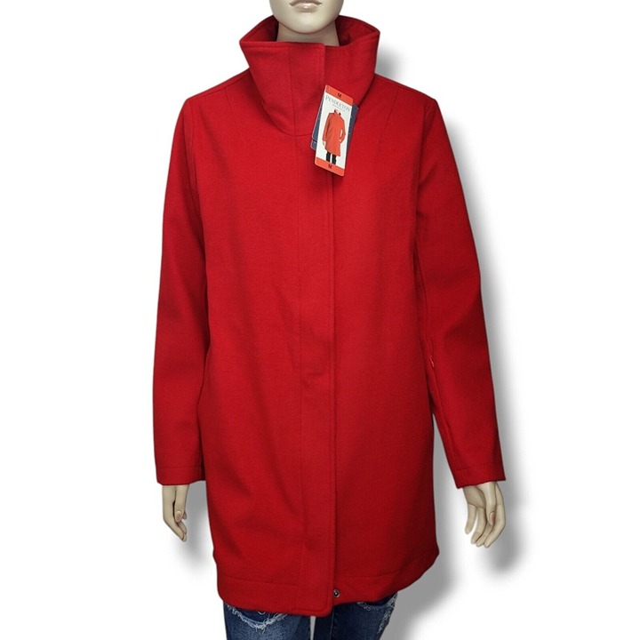 Pendleton Cascade Wool Coat Womens Medium Red Water Repellent Full Zip