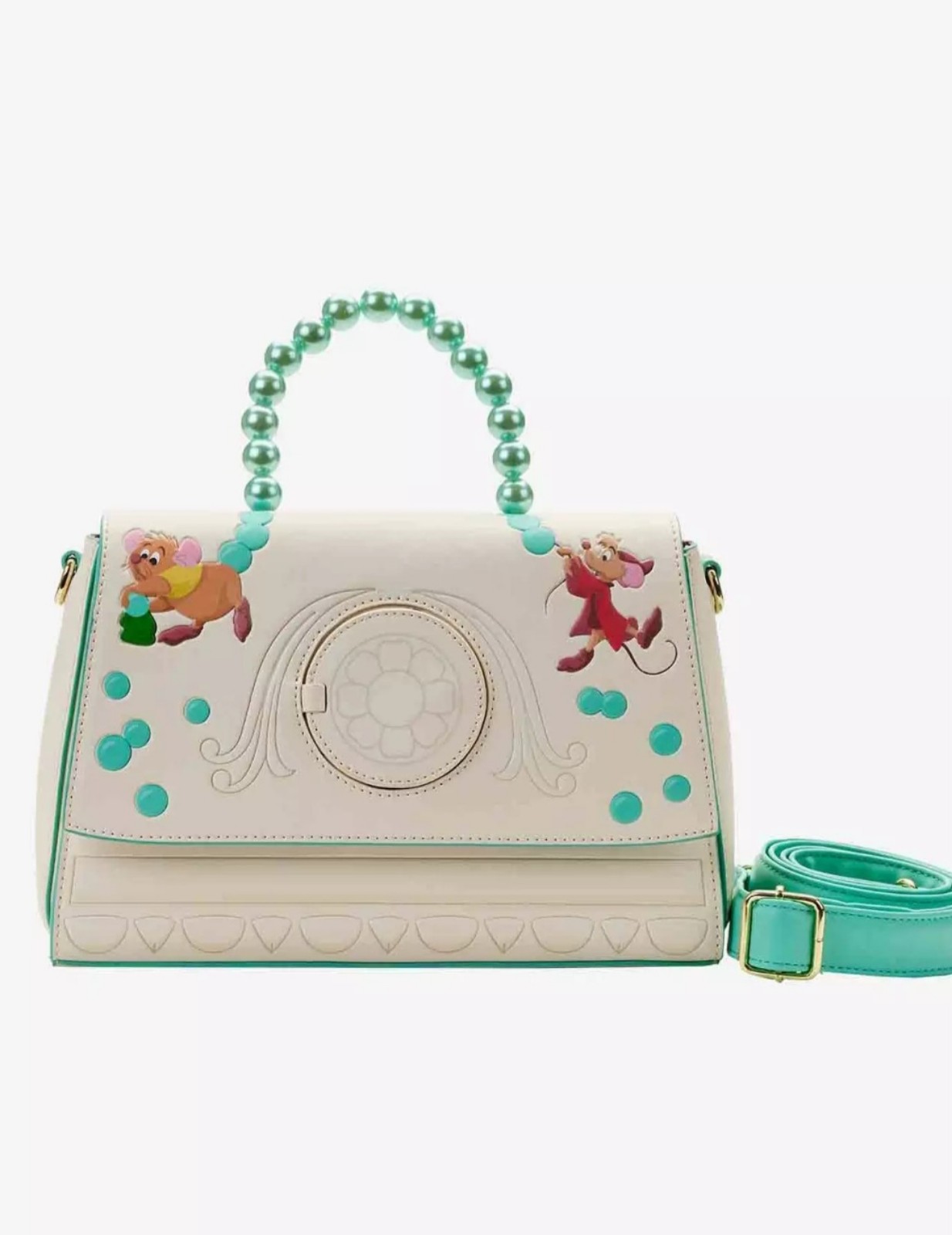 Loungefly Disney Cinderella Jaq & Gus Gus Crossbody Bag