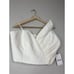 Amur Declan Ruffle Bustier One Shoulder Cropped Top Women's Ivory Size: 4 NWT