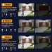 NEW Solar Outdoor Lights 302 LED 3000LM, IP65 Waterproof Motion Sensor Outdoor