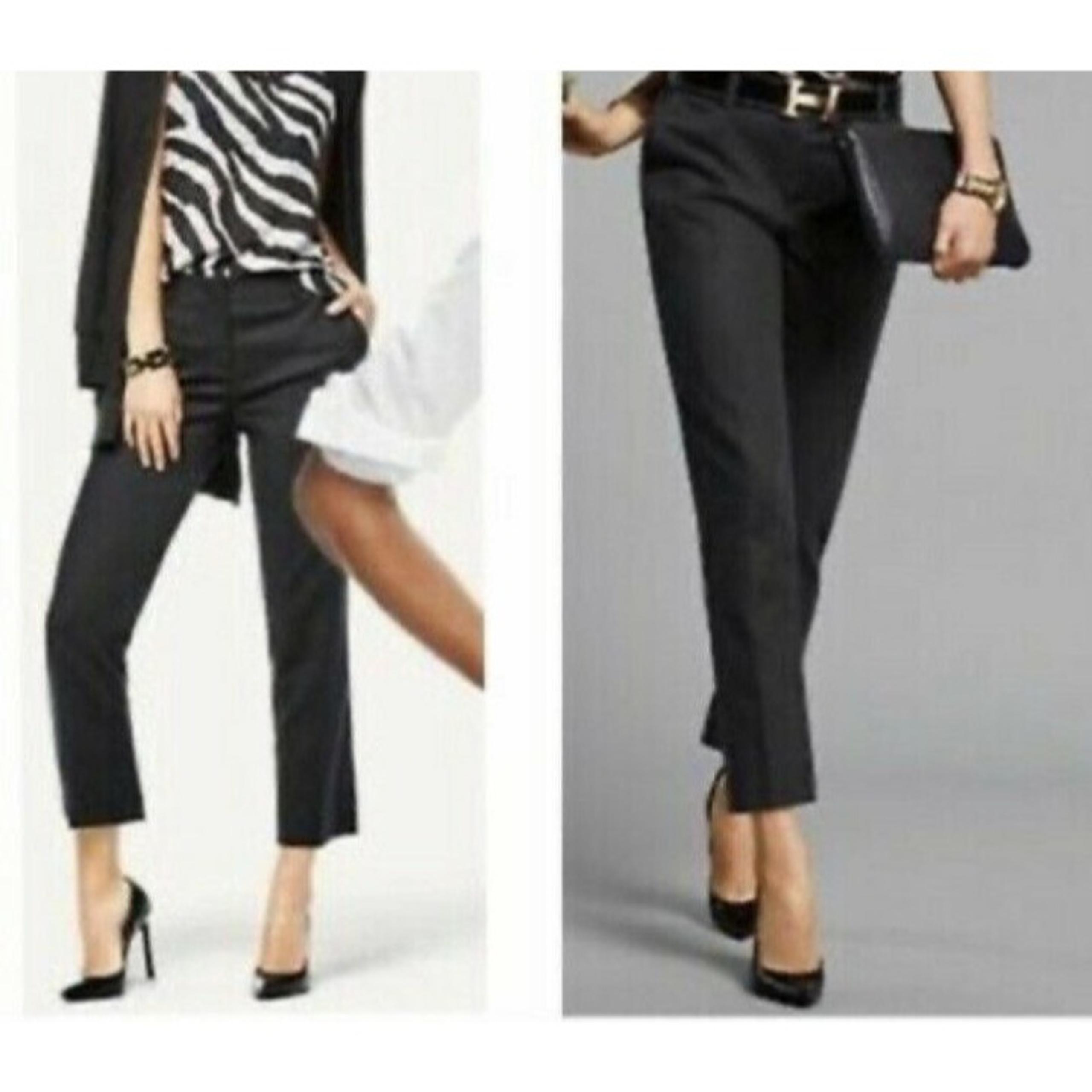 Cabi Womens 10 Go To Cropped Ankle Trouser Pants Black 5078