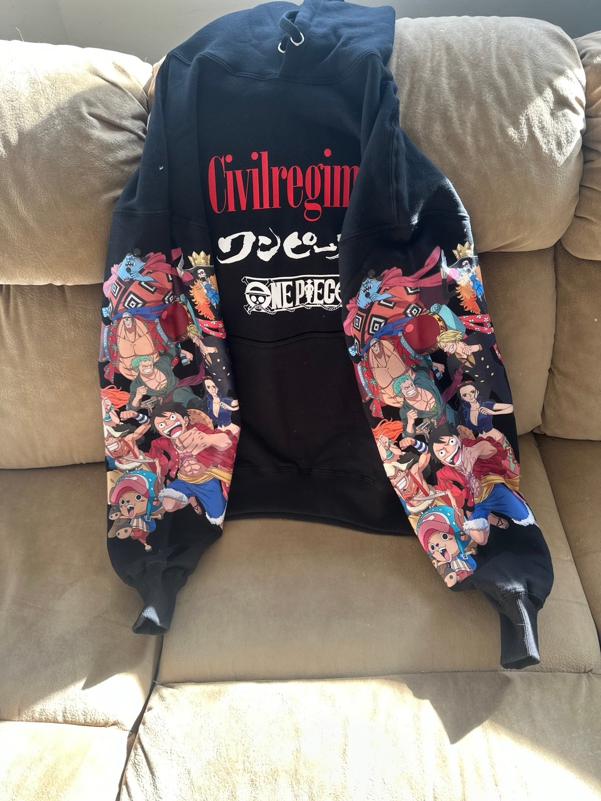 WE ARE ONE HOODIE IN BLACK - CIVIL REGIME/ONE PIECE - M