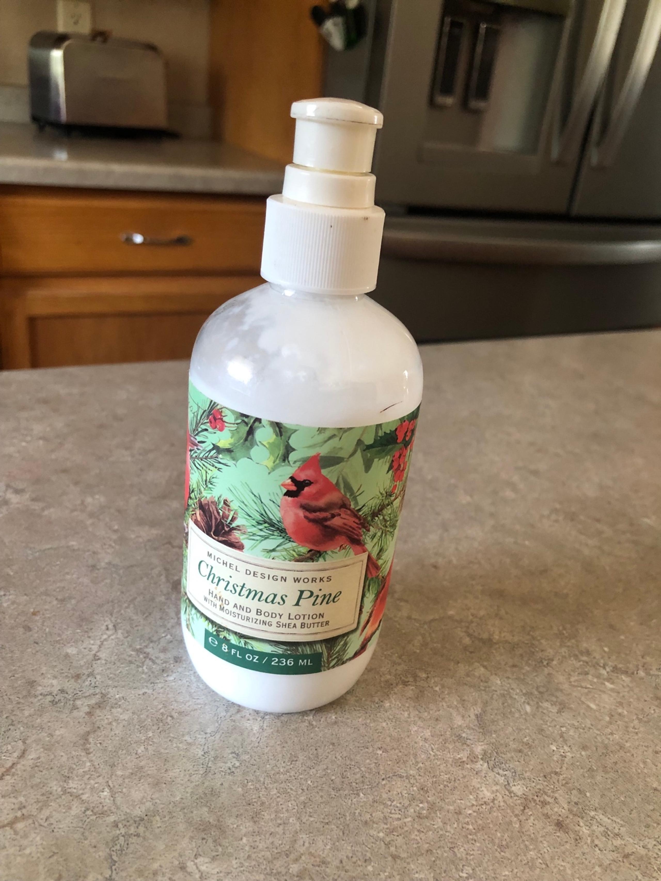 Michel Design Works Christmas Pine Hand & Body Lotion 8 oz 90% full