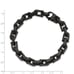 Stainless Steel Polished Black IP-plated 8.5 inch Fancy Link Bracelet
