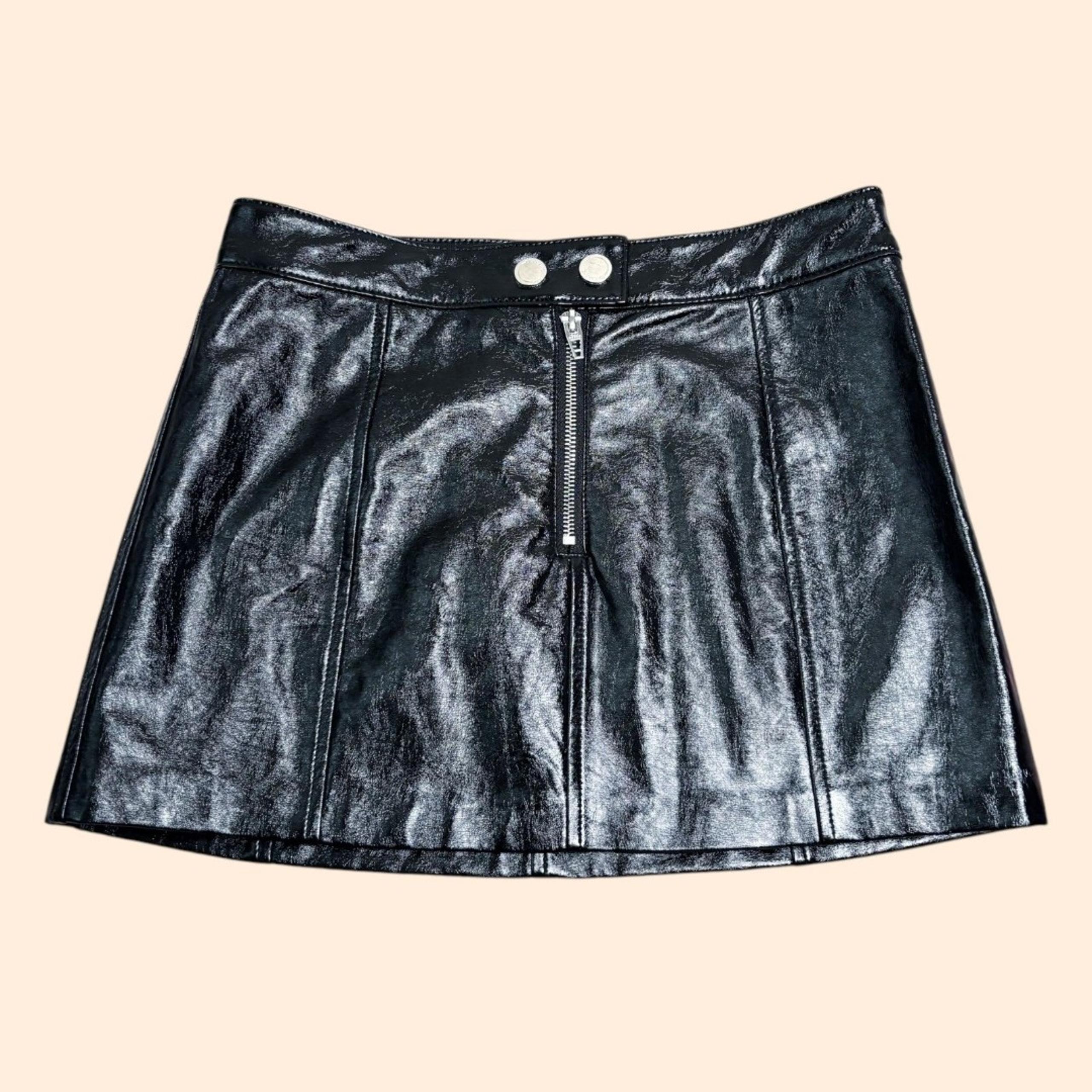 Blank NYC Faux Leather Mini Skirt