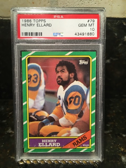 1986 Topps #79 Henry ELLARD - PSA 10