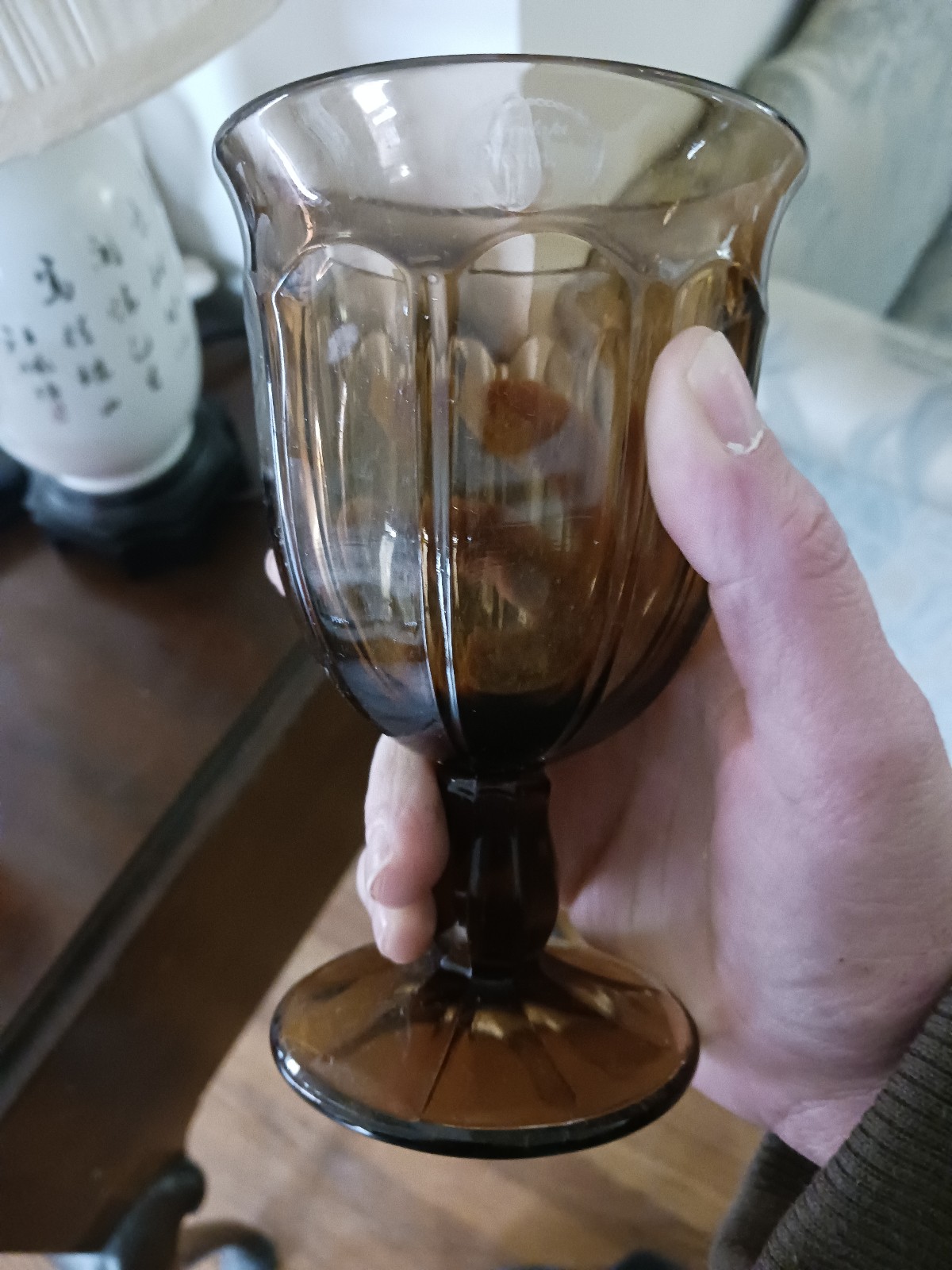 Noritake Province Amber Goblets set of 4