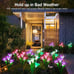 Outdoor Solar Lights, 4 Pack Solar Garden Lights with Bigger Lily Flowers