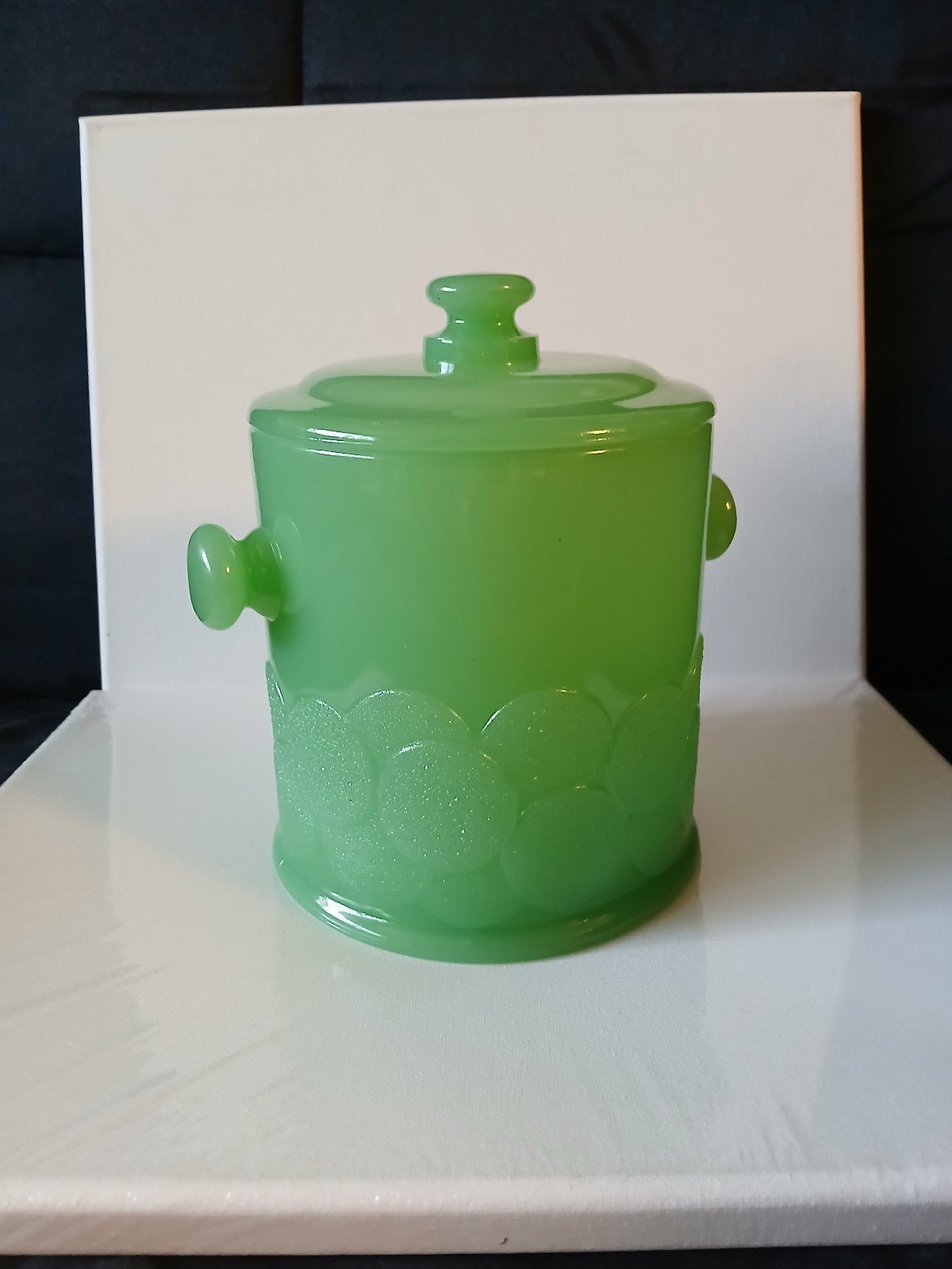 Vintage Fenton Jadeite Ice Bucket