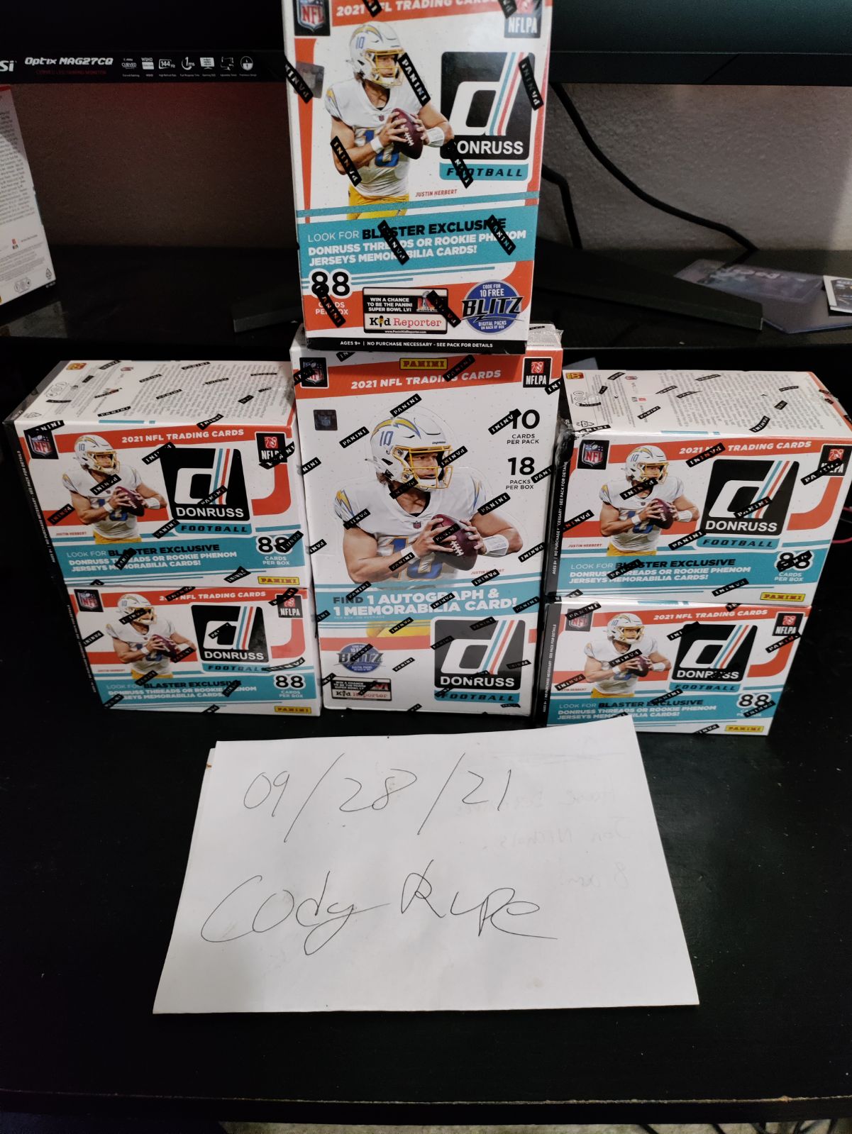 2021 donruss football blasters and hobby