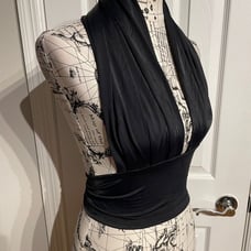 CHERYL CREATIONS Halter Tank Crop Vintage Y2K Whimsygoth Open Backless
