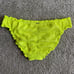 Luli Fama Bella Unerwire Top and Seamless Full Ruched Back Bottom Neon Yellow