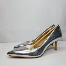 Lauren by Ralph Lauren Women's Lanette Pump Size 9B Polished Silver NWT