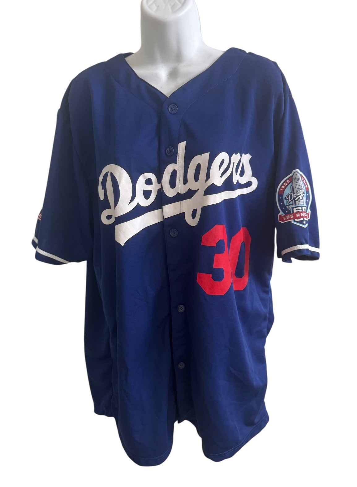 Josh Bard Team Issue Batting Practice Jersey 2012 Dodgers # 30 size xl