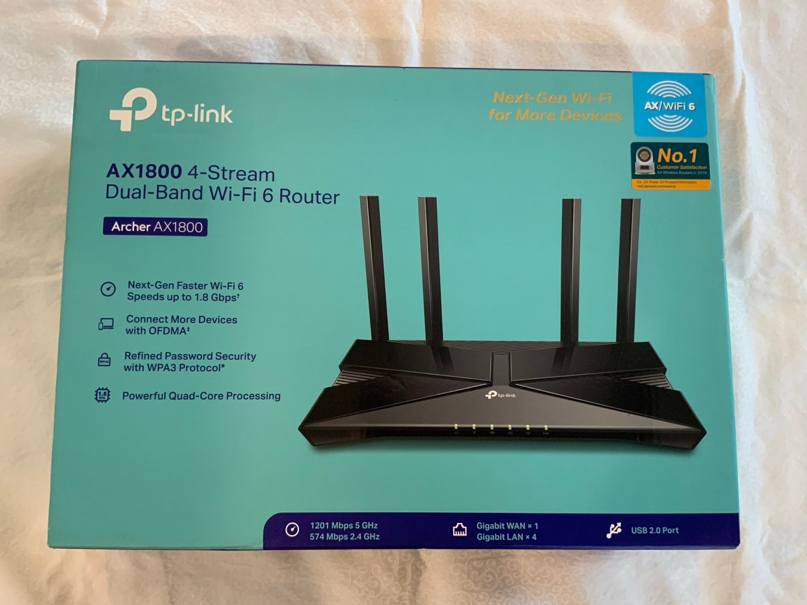 TP-Link AX1800 4-Stream Dual-Band WiFi 6 Router Archer AX1800