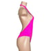 FRANKIES BIKINIS Roma Eyelet One Piece Swim, Magenta, XS