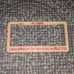 RARE Vintage Alumni University Of Massachusetts Plastic License Plate Frame