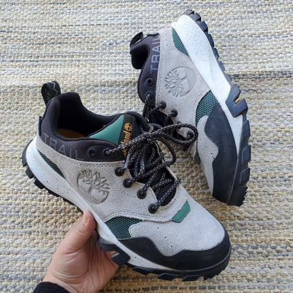 Timberland Garrison Trail Low Waterproof Hiking Outdoor Sneaker In Grey Mens 7