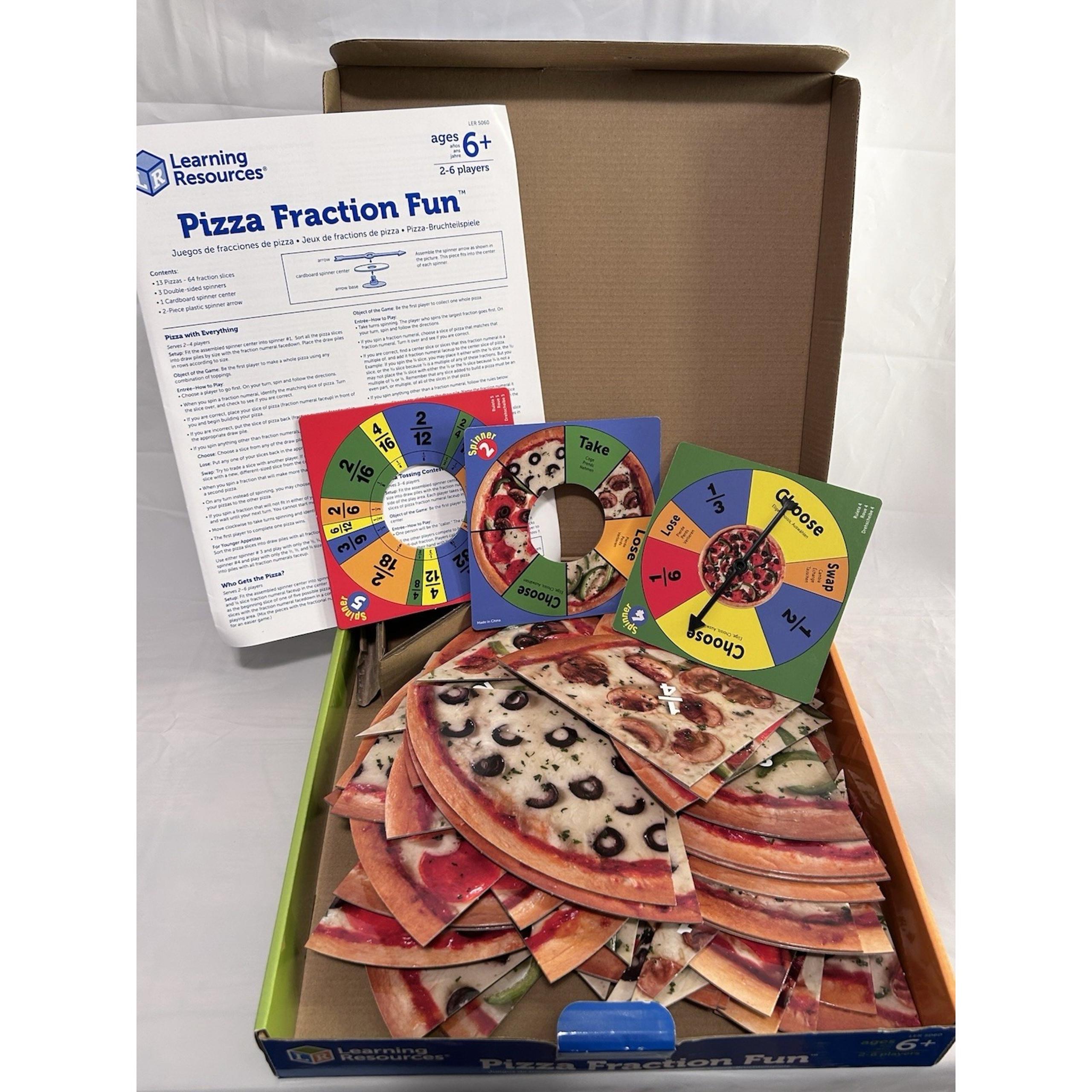Learning Resources Pizza Fraction Fun - Multiple Levels of Learning COMPLETE SET