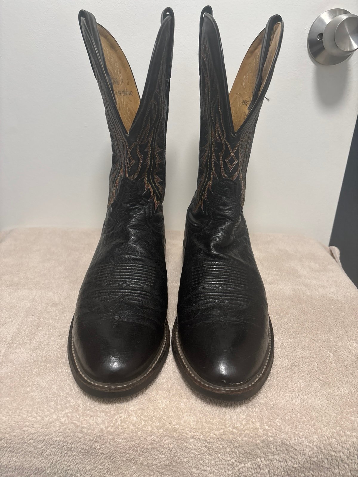 Ostrich Cowboy boots Tony Lama