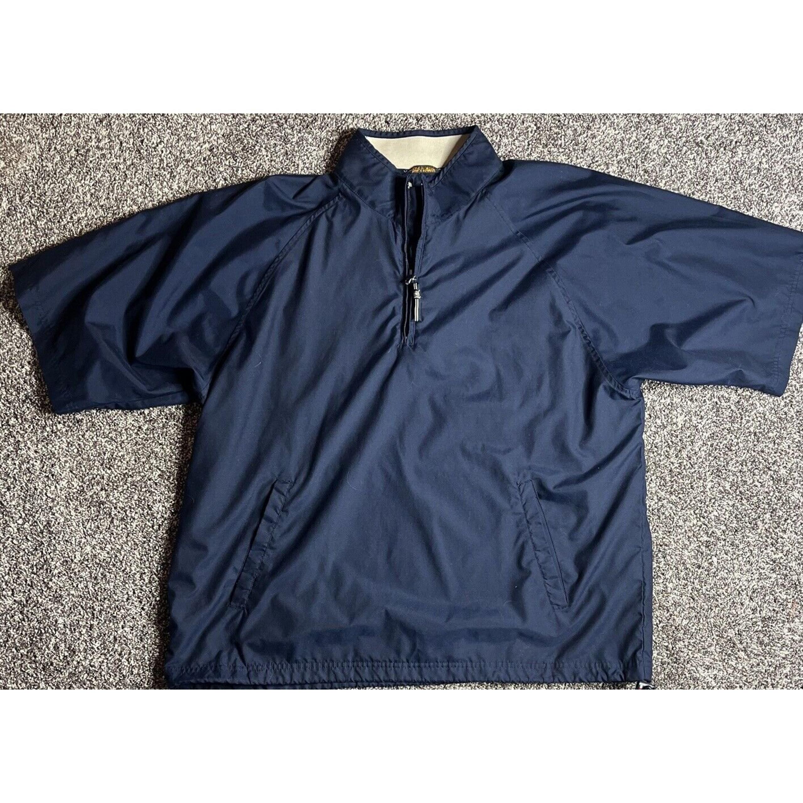 TOMMY HILFIGER Golf Short Sleeve Pullover Windbreaker Jacket Blue Mens 2XL