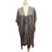 EILEEN FISHER Linen Wool Long Cardigan Shrug Large (H-163)