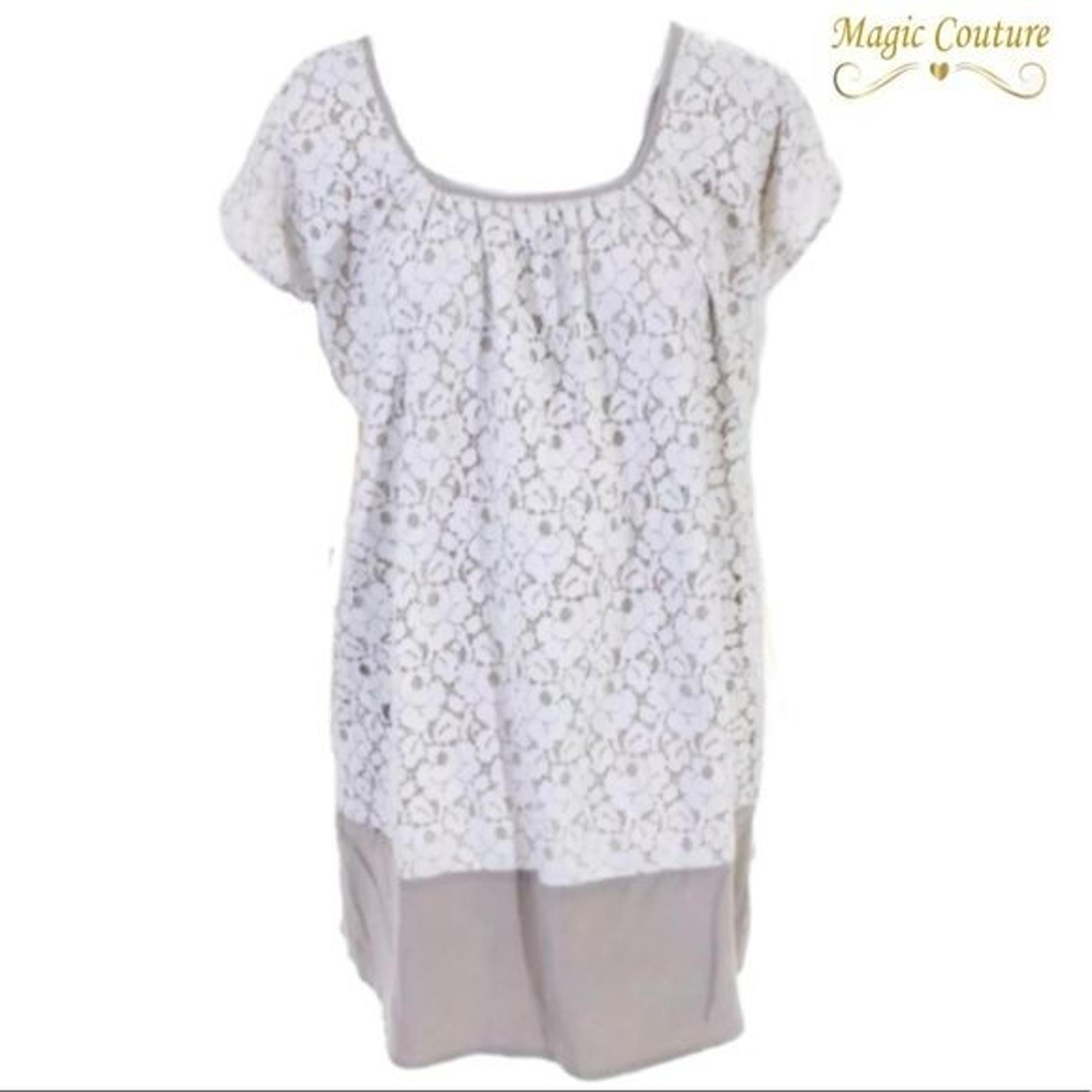Sea New York Floral Silk & Lace Shift Dress