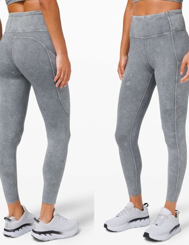 Lululemon Fast and Free High Rise Tight Sz 6/25 *Ice Dye