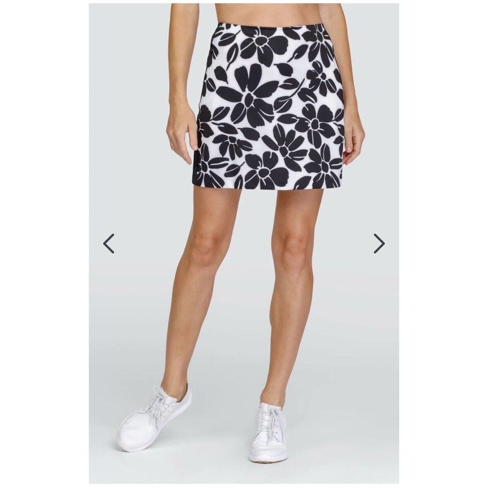 TAIL Active Angela 18 Skort Pull On Size XL, Black White Floral Golf Tennis NEW