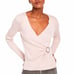 INC Lurex Washed White Sparkling V-Neck Long Sleeve Sweater Size: Size: XL NWT