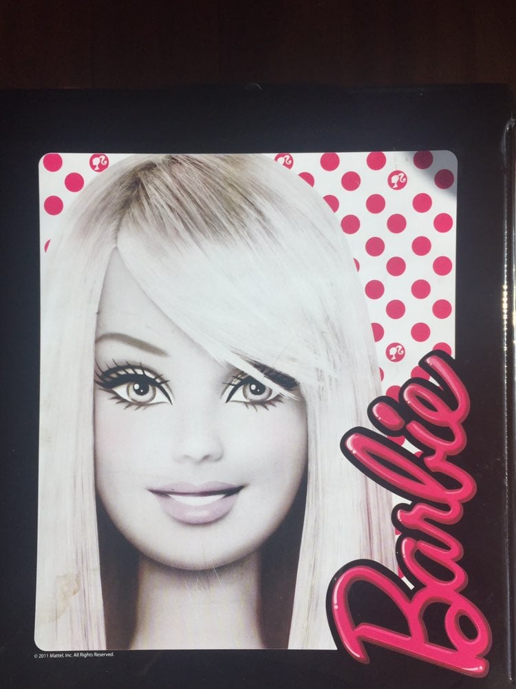 Barbie Black Patent Doll Case