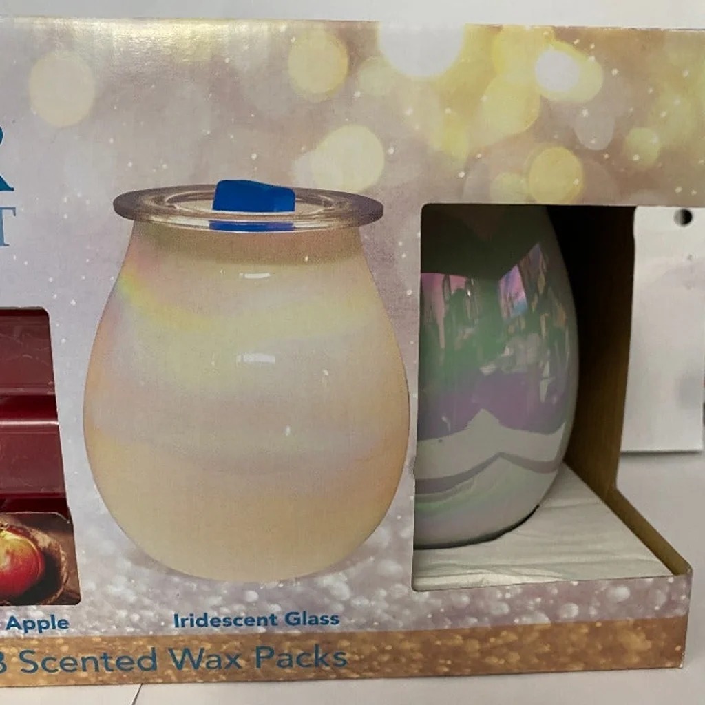 Candle Wax Warmer White With 3 Wax Scent Sationals Electric Full Size