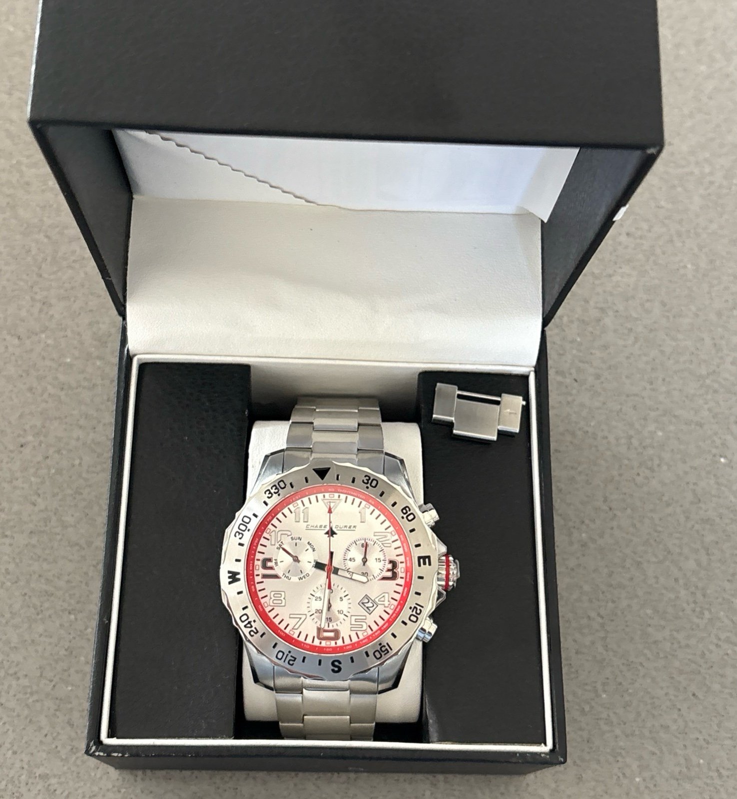 NEW CHASE DURER CDW-0078 FLIGHT COMMANDER SWISS CHRONOGRAPH