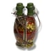 Infused Oil Vinegar Kitchen Decorative Dual Glass Bottle 9 in Tall