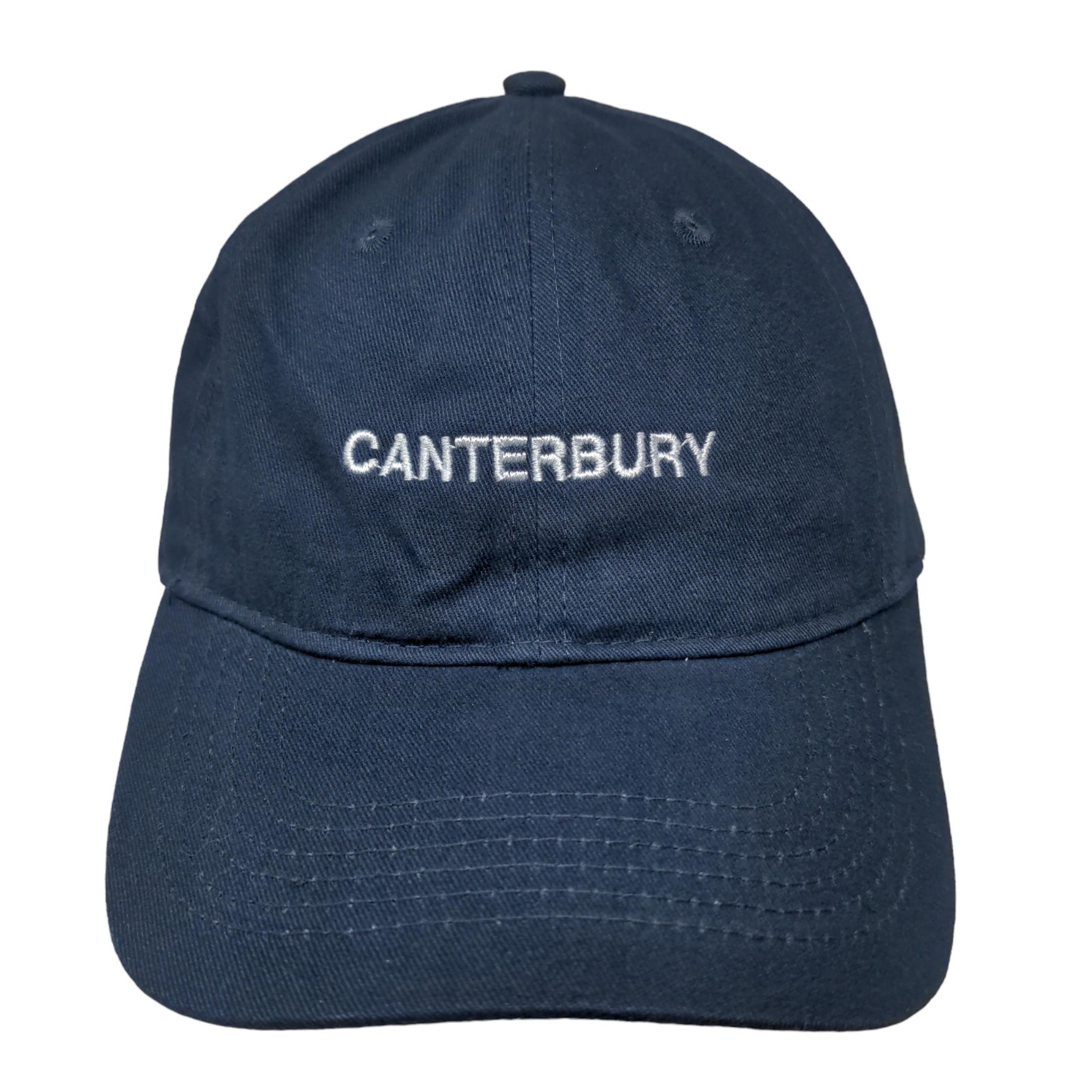 Port & Company Men's Slideback Hat Blue Adjustable Embroidered Canterbury Logo