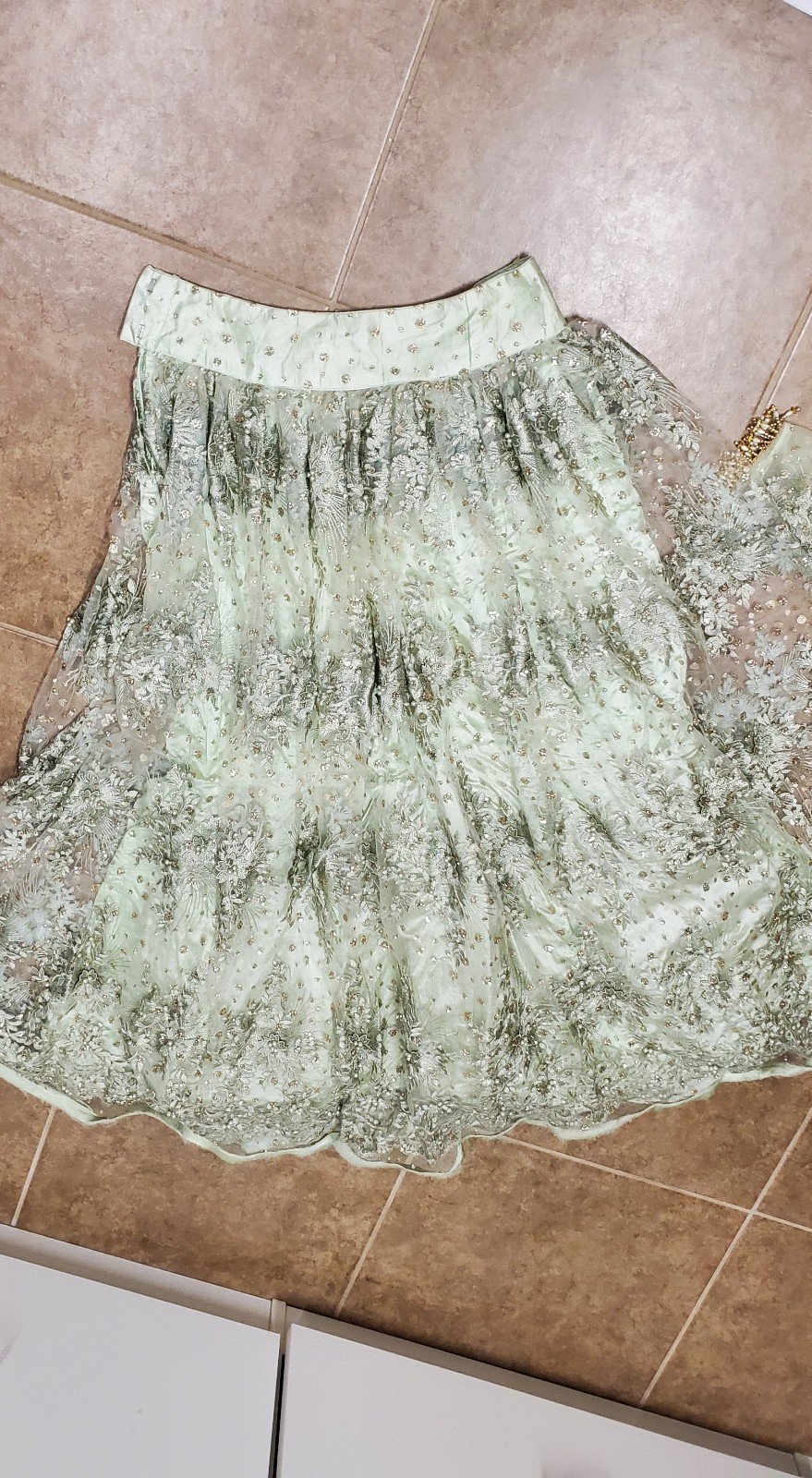 Indian pakistani lahangacholi chaniyacholi crocktop anarkali