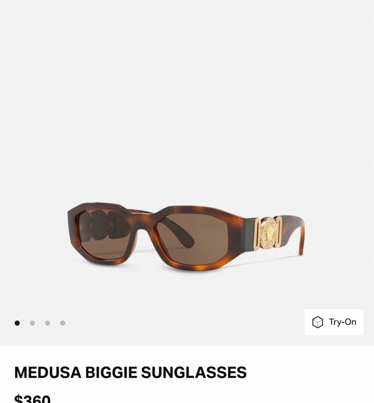 Versace Medusa biggie sunglasses