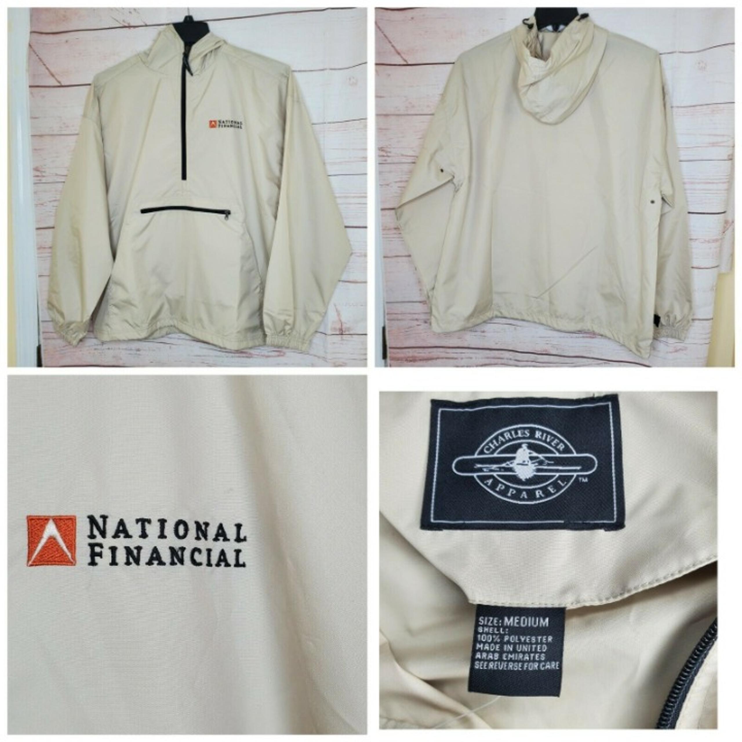 Charles River Apparel Beige Windbreaker