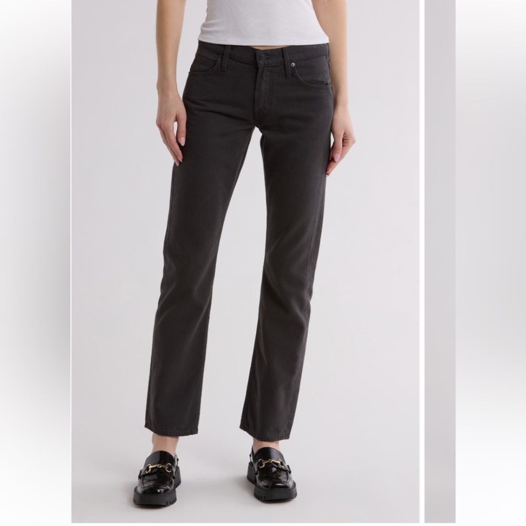 Mother Snacks The Down Low Sweet Tooth Skimp Jeans in Faded Black Size 28