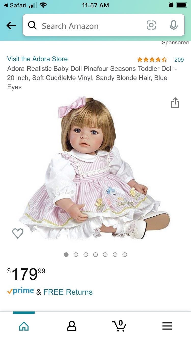 Adora realistic baby Doll - detail