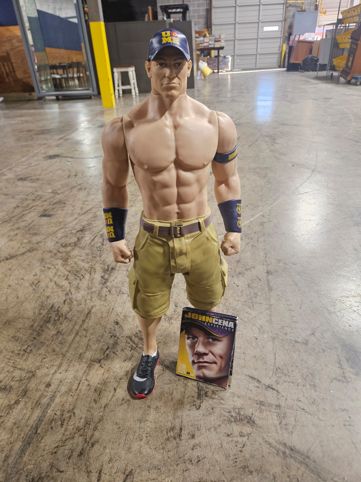 Poseable WWE John Cena Giant Size Action Figure 31" With The Cena Experience DVD