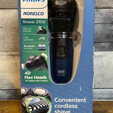 Philips Norelco Shaver 2100 Flex Heads Cordless With Pop-Up Trimmer S1111/81