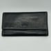 Coach Vintage Leather Black Trifold Snap Coin Zip Wallet