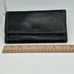 Coach Vintage Leather Black Trifold Snap Coin Zip Wallet