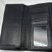 Coach Vintage Leather Black Trifold Snap Coin Zip Wallet