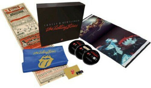 Rolling Stones Ladies & Gentlemen 3-DVDs Exile Film Cells Poster Scarf #13385